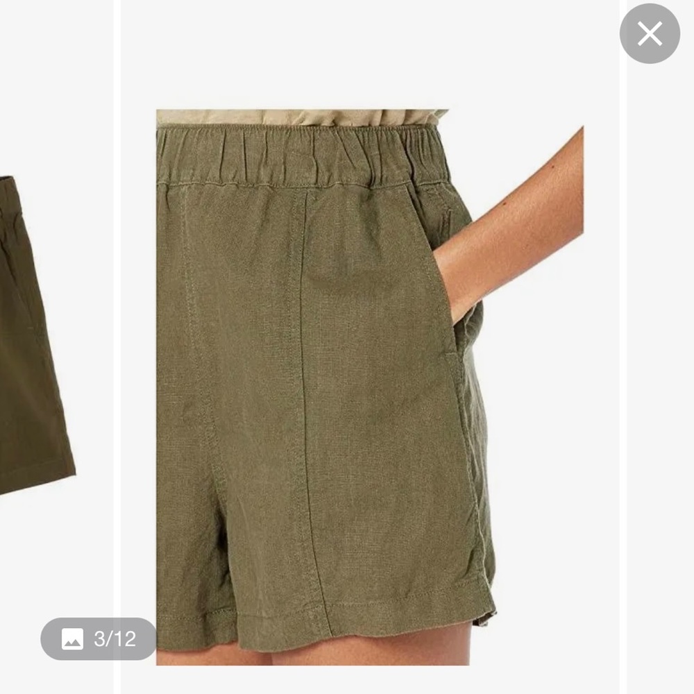 Madewell Linen Blend Easy Pull On Shorts